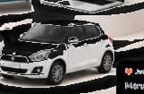 White hatchback vehicle